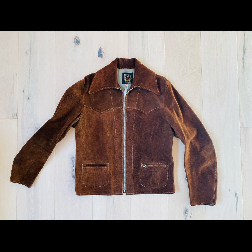 Vintage Brown Suede Jacket